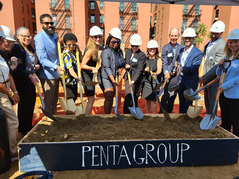 New Destiny Housing begins build on McLean <br>Place - 72 supportive housing units